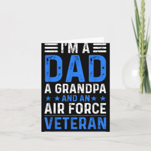 Ich bin ein Vater Großvater Luftwaffe Veteran Not Karte