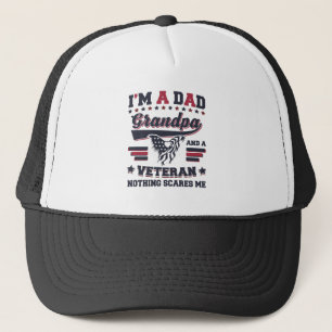 Ich bin ein Vater-Großvater-Veteran Truckerkappe