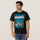 Ich bin ein Vater Opa und ein Ingenieur..., lustig T-Shirt (Vorne ganz)