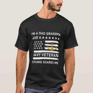 Ich bin ein Vater Opa und ein Marineveteran T-Shirt