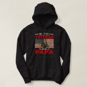 Ich bin ein Vater Opa und ein Veteran Nichts ersch Hoodie (Design vorne)