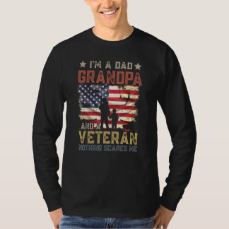 Ich bin ein Vater Opa und ein Veteran nichts inter T-Shirt