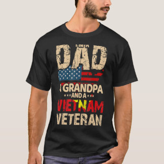 Ich bin ein Vater Opa und ein Vietnamveteran T-Shirt