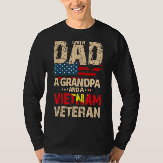 Ich bin ein Vater Opa und ein Vietnamveteran T-Shirt