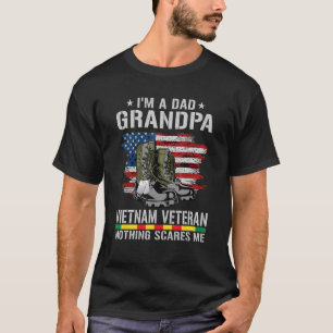 Ich bin ein Vater Opa und Vietnam Veteran American T-Shirt