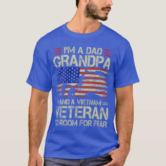 Ich bin ein Vater, Opa und Vietnam-Veteran US-Flag T-Shirt