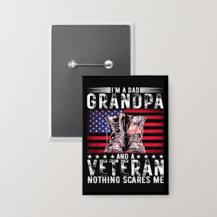 Ich bin ein Vater Opa Veteran Funny Veteran Rente Button