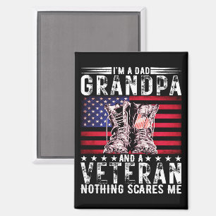Ich bin ein Vater Opa Veteran Funny Veteran Rente Magnet