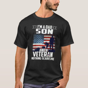Ich bin ein Vater Son und ein Veteran nichts inter T-Shirt