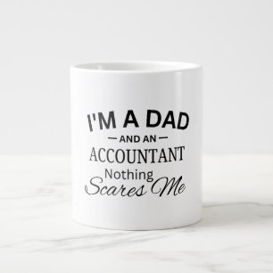 Ich bin ein Vater und ein Buchhalter Nichts schrec Jumbo-Tasse