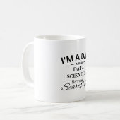Ich bin ein Vater und ein Data Scientist Nichts sc Kaffeetasse (Vorderseite Links)