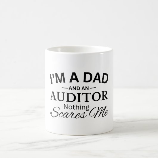 Ich bin ein Vater und ein Prüfer, nichts schreckt Kaffeetasse (Mittel)