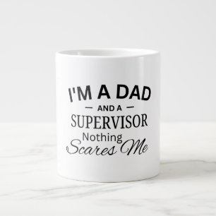 Ich bin ein Vater und ein Vorgesetzter, nichts sch Jumbo-Tasse