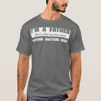 Ich bin ein Vater zitiert Typografie T-Shirt