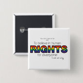 Ich bin ein Verbündeter Button (Vorne & Hinten)