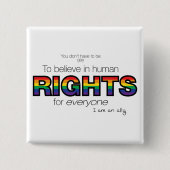 Ich bin ein Verbündeter Button (Vorderseite)