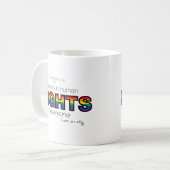 Ich bin ein Verbündeter Kaffeetasse (Vorderseite Links)