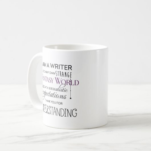 Ich bin ein Verfasser Kaffeetasse (Vorderseite Links)