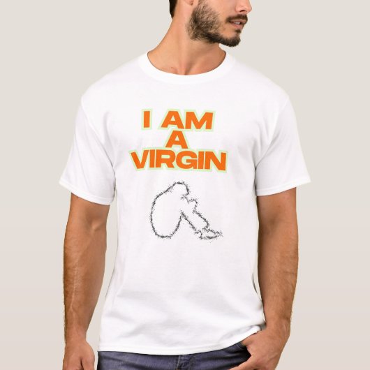 Ich bin ein vergin lustiger T - Shirt (Vorderseite)
