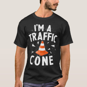 Ich bin ein Verkehrsleitkegel Lazy Easy Simple Hal T-Shirt
