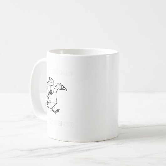 Ich bin ein Verstand für Nonsense - Capybara Ridin Kaffeetasse (Vorderseite Links)