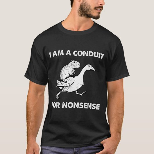 Ich bin ein Verstand für Nonsense - Capybara Ridin T-Shirt (Vorderseite)