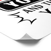 Ich bin ein verzogener Enkel eines verrückten Opa Poster (Ecke)