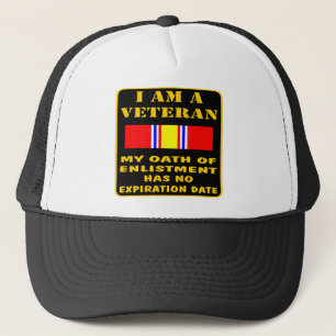 Ich bin ein Veteran, den mein Eid der Einberufung Truckerkappe