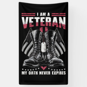 Ich bin ein Veteran. Mein Eid läuft nie ab. Vetera Banner