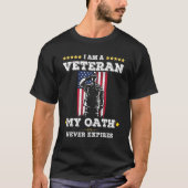 Ich bin ein Veteran, mein Tod vergeht nie T-Shirt (Vorderseite)