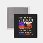 Ich bin ein Veteran und kein sucker oder lockerer Magnet (Vorderseite/Rückseite)