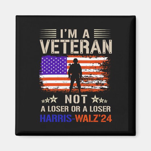 Ich bin ein Veteran und kein sucker oder lockerer  Magnet (Vorne)