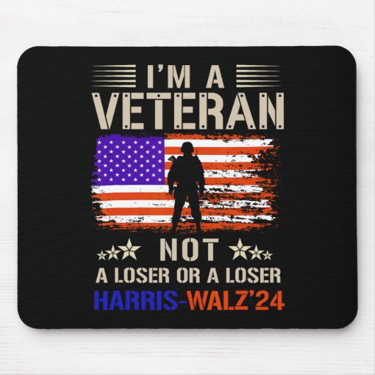 Ich bin ein Veteran und kein sucker oder lockerer Mousepad (Vorne)