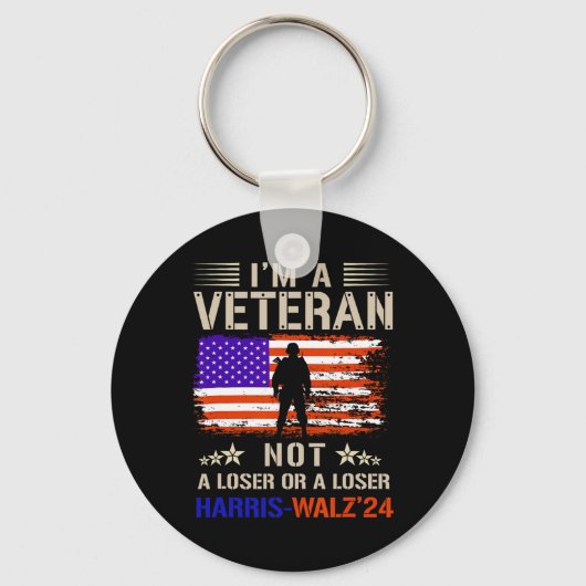 Ich bin ein Veteran und kein sucker oder lockerer Schlüsselanhänger (Vorderseite)