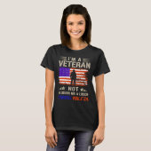 Ich bin ein Veteran und kein sucker oder lockerer  T-Shirt (Vorne ganz)