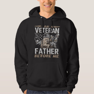 Ich bin ein Veteran wie mein Vater vor Weihnachten Hoodie