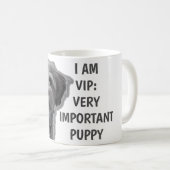 Ich bin ein VIP: Sehr wichtiger Welpe, niedlicher Kaffeetasse (VorderseiteRechts)