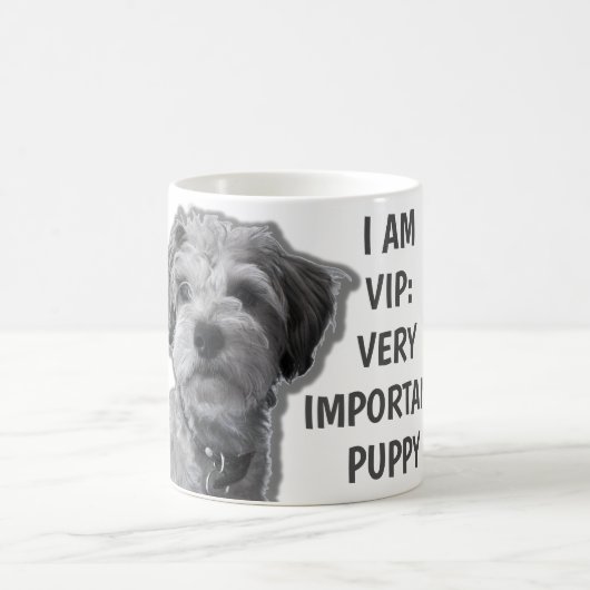 Ich bin ein VIP: Sehr wichtiger Welpe, niedlicher  Kaffeetasse (Mittel)