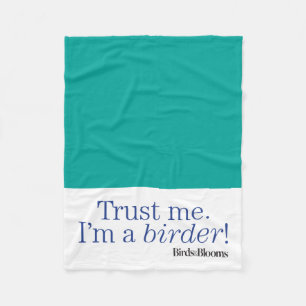 Ich bin ein Vogelbeobachter Fleecedecke