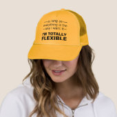 Ich bin ein völlig flexibler Funny Ball Cap Hat Truckerkappe (Beispiel)
