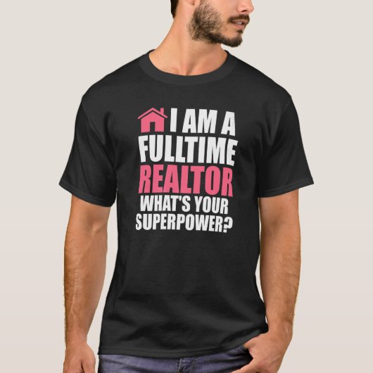 Ich bin ein vollwertiger Immobilienmakler in Anwes T-Shirt (Vorderseite)