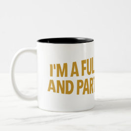 Ich bin ein Vollzeit-Geek und Teilzeit-Nerd-Mug Zweifarbige Tasse