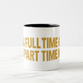 Ich bin ein Vollzeit-Geek und Teilzeit-Nerd-Mug Zweifarbige Tasse