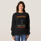 Ich bin ein Vorarbeiter, der außerhalb der Box den Sweatshirt (Vorne ganz)