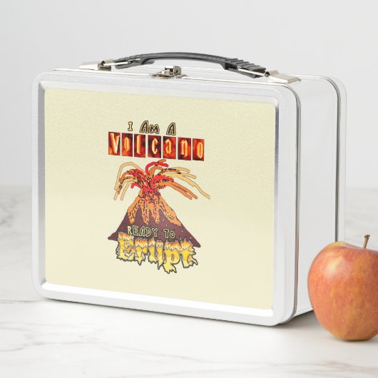 Ich bin ein Vulkan, der ausbrechen kann Metall Brotdose (Beispiel)