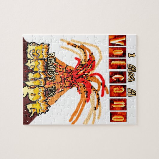 Ich bin ein Vulkan, der bereit ist auszubrechen Puzzle (Horizontal)