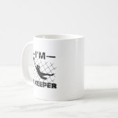 Ich bin ein Wächter - Fußball-Torhüterentwürfe Kaffeetasse (Vorderseite Links)