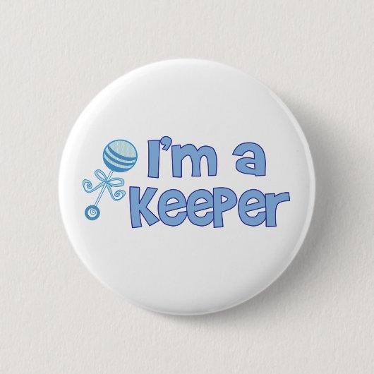 Ich bin ein Wächter (neues Baby) Button (Vorderseite)