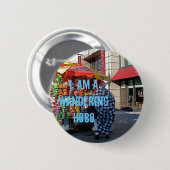 Ich bin ein wandernder Hobo Button (Vorne & Hinten)