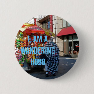 Ich bin ein wandernder Hobo Button